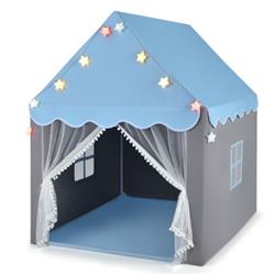 Picture of Total Tactic TP10005BL Kids Playhouse Tent with Star Lights & Mat&#44; Blue
