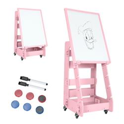 Picture of Total Tactic TP10010PI Multifunctional Kids Standing Art Easel with Dry-Erase Board, Pink