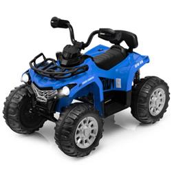 TQ10077US-BL 12V Kids Ride On ATV 4-Wheeler Toys with MP3 & Headlights, Blue