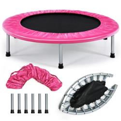 Picture of Total Tactic TW10001PI 38 in. Mini Folding Trampoline Portable Leisure Fitness Backboard&#44; Pink