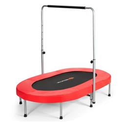 Picture of Total Tactic TW10002RE Foldable Double Mini Kids Fitness Rebounder Trampoline, Red