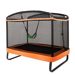 Picture of Total Tactic TW10004OR 6 ft. Kids Entertaining Trampoline with Swing Safety Fence, Orange