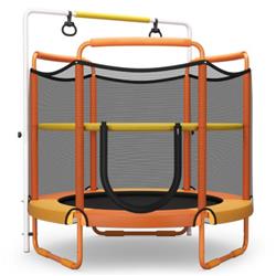 Picture of Total Tactic TW10005OR 5 ft. Kids 3-in-1 Game Trampoline with Enclosure Net Spring Pad, Orange