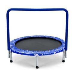 Picture of Total Tactic TW10006BL 36 in. Kids Trampoline Mini Rebounder with Full Covered Handrail&#44; Blue
