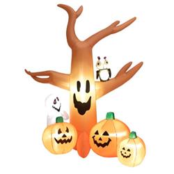 TX10020US 8 ft. Halloween Inflatable Dead Tree with LED Lights
