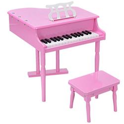 Picture of Total Tactic TY322017PI 30-Key Children Mini Grand Piano Musical Instrument Toy with Bench, Pink