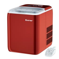 Picture of Total Tactic EP24228RE 44 lbs Portable Countertop Ice Maker Machine with Scoop&#44; Red