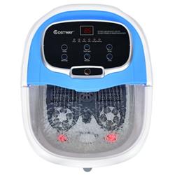 Picture of Total Tactic EP24368BL Portable All-In-One Heated Foot Bubble Spa Bath Motorized Massager, Blue