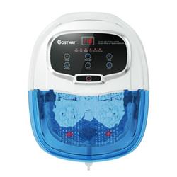 Picture of Total Tactic EP24368SB Portable All-In-One Heated Foot Bubble Spa Bath Motorized Massager&#44; Blue & Withe