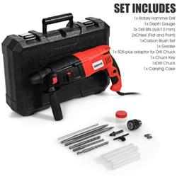 Picture of Total Tactic EP24393 Electric Rotary Hammer Drill with Bits & Case