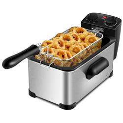 EP24459US 3.2 qt. Electric Stainless Steel Deep Fryer with Timer -  Total Tactic