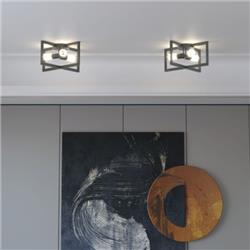 EP24540US Flush Mount Geometric Metal 3-Lights Ceiling Lamp