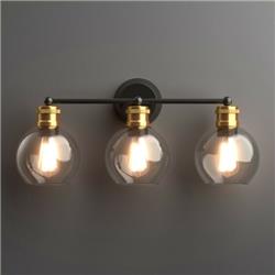 EP24543US Modern 3-Light Bubbled Glass Vanity Light
