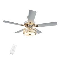Picture of Total Tactic EP24560US 52 in. Classical Crystal Ceiling Fan Lamp