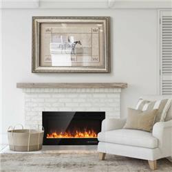 EP24726US 40 in. Electric Fireplace Recessed Wall Mounted with Multi Color Flame -  Total Tactic