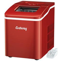 Picture of Total Tactic EP24744US-RE Portable Countertop Ice Maker Machine with Scoop, Red