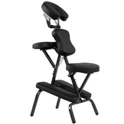 Picture of Total Tactic HW55620BK PU Leather Pad Travel Massage Chair with Carrying Bag&#44; Black