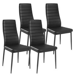HW65985-22 Modern Leather Dinning Chair Set - 4 Piece