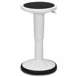Picture of Total Tactic HW66292WH Adjustable Active Learning Stool Sitting Home Office Wobble Chair with Cushion Seat&#44; White
