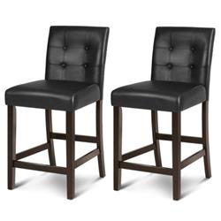 Picture of Total Tactic HW66619 PVC Leather Bar Stool - Set of 2