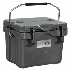 Picture of Total Tactic OP70036GR 16 qt. 24-Can Capacity Portable Insulated Ice Cooler with 2 Cup Holders, Gray