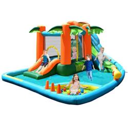 OP70057 7-in-1 Inflatable Slide Bouncer with Two Slides