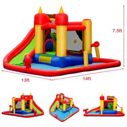 OP70150 Inflatable Blow Up Water Slide Bounce House with 740 W Blower