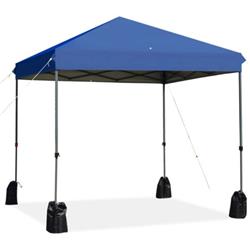 OP70299BL 8 x 8 ft. Outdoor Pop up Canopy Tent with Roller Bag, Blue