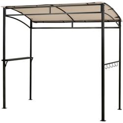 7 x 4.5 ft. Grill Gazebo Outdoor Patio Garden BBQ Canopy Shelter, Beige