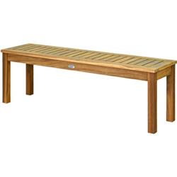 OP70391 52 in. Outdoor Acacia Wood Dining Bench Chair