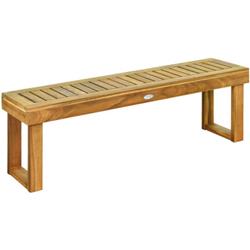 OP70392 52 in. Acacia Wood Dining Bench with Slatted Seat