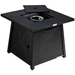 OP70521 30 in. Square Propane Gas Fire Table with Waterproof Cover