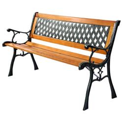 OP70533 Outdoor Cast Iron Patio Bench