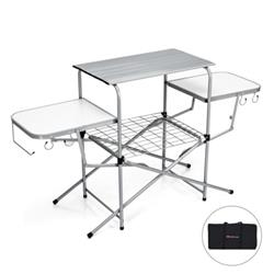 OP70543 Foldable Outdoor BBQ Table Grilling Stand