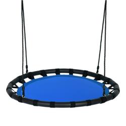 OP70551BL 40 in. Flying Saucer Round Swing Kids Play Set, Blue -  Total Tactic