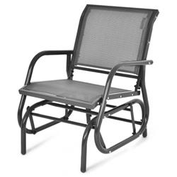 Picture of Total Tactic OP70562GR Outdoor Single Swing Glider Rocking Chair with Armrest, Gray