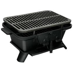 OP70617 Heavy Duty Cast Iron Tabletop BBQ Grill Stove for Camping Picnic