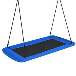 OP70630NY 60 in. Swing Outdoor Platform Tree with 2 Hanging Straps, Blue