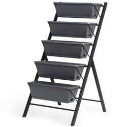 OP70661 4 ft. Vertical Raised Garden Bed with 5-Tier for Patio Balcony