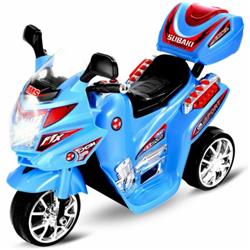 TY327423BL 20-Day Presell 3-Wheel Kids Ride-On Motorcycle 6V Battery Powered Electric Toys Power Bicyle, Blue -  Total Tactic