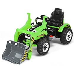 TY327431GN 12V Battery Powered Kids Ride on Dumper Truck Toys, Green