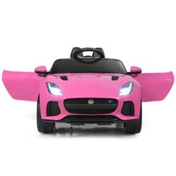 TY327674PI 12V Jaguar F-Type SVR Licensed Kids Ride On Car Toys, Pink