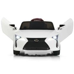 TY327772WH Kids Ride Lexus LC500 Licensed Remote Control Electric Vehicle Toys, White -  Total Tactic