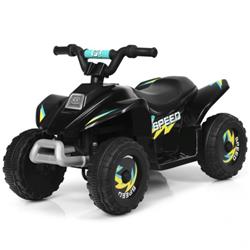 TY327787BK 6V Kids Electric ATV 4-Wheel Ride-On Toys, Black