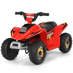 TY327787RE 6V Kids Electric ATV 4-Wheel Ride-On Toys, Red