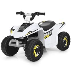 TY327787WH 6V Kids Electric ATV 4-Wheel Ride-On Toys, White