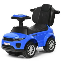Picture of Total Tactic TY327904NY 3-in-1 Ride on Push Car Toddler Stroller Sliding Car with Music, Blue