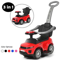 Picture of Total Tactic TY327904RE 3-in-1 Honey Joy Ride on Push Car Toddler Stroller Sliding Car with Music, Red
