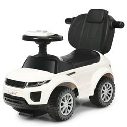 Picture of Total Tactic TY327904WH 3-in-1 Ride on Push Car Toddler Stroller Sliding Car with Music, White