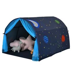 Picture of Total Tactic TY328040BL Kids Galaxy Starry Sky Dream Portable Play Tent with Double Net Curtain, Blue